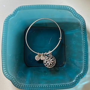 Alex & Ani Silver Compass Bracelet